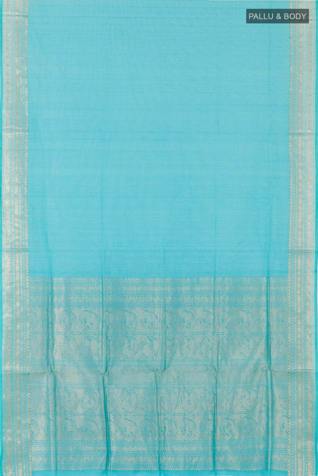 Blue Coimbatore Cotton Saree