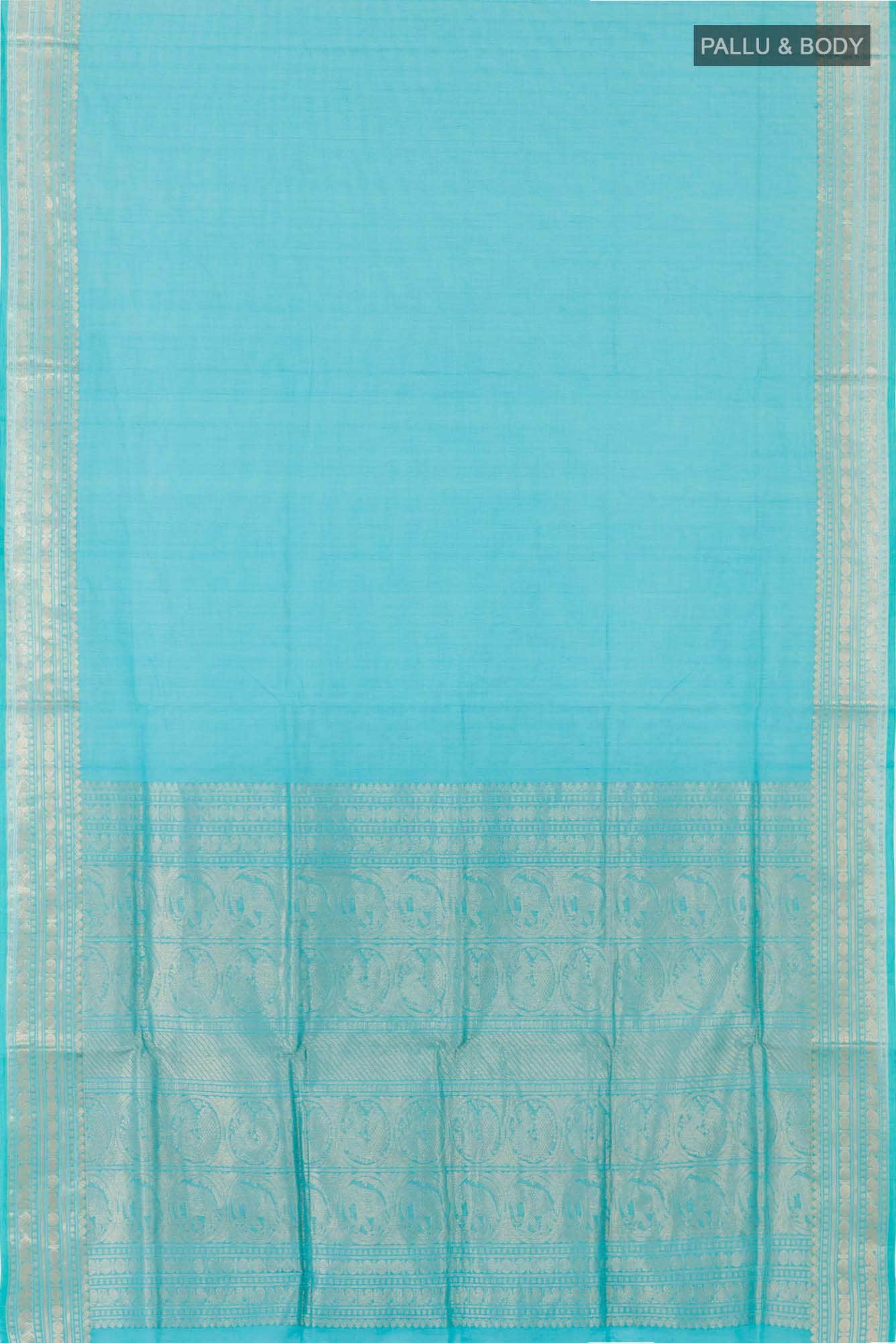 Blue Coimbatore Cotton Saree