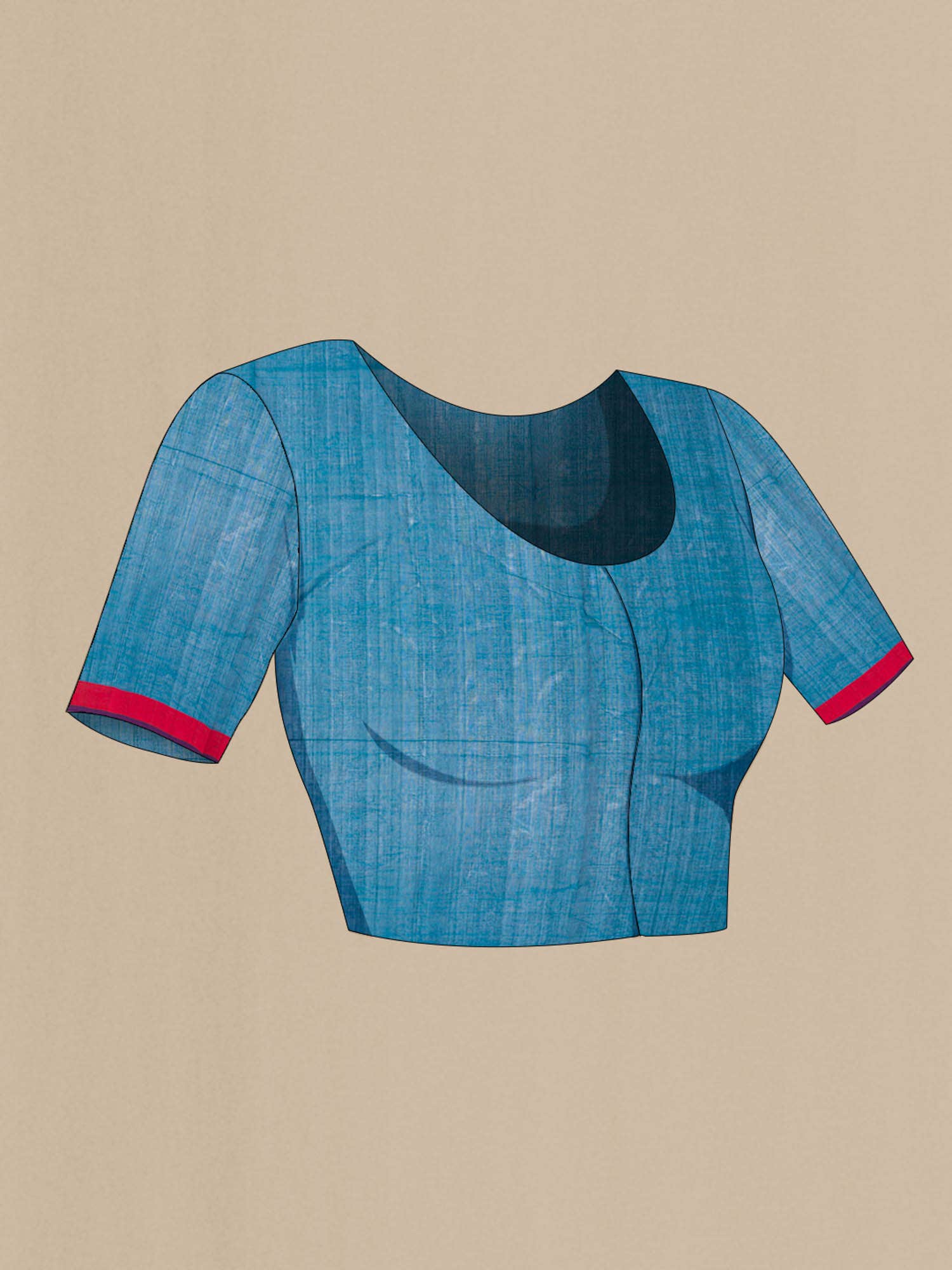Blue Coimbatore Cotton Saree
