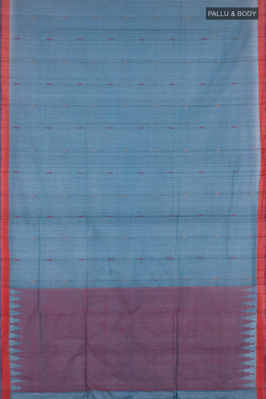 Blue Coimbatore Cotton Saree