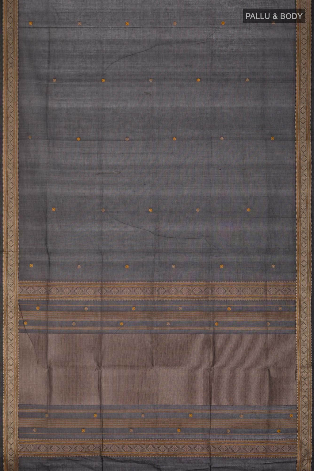 Black Coimbatore Cotton Saree