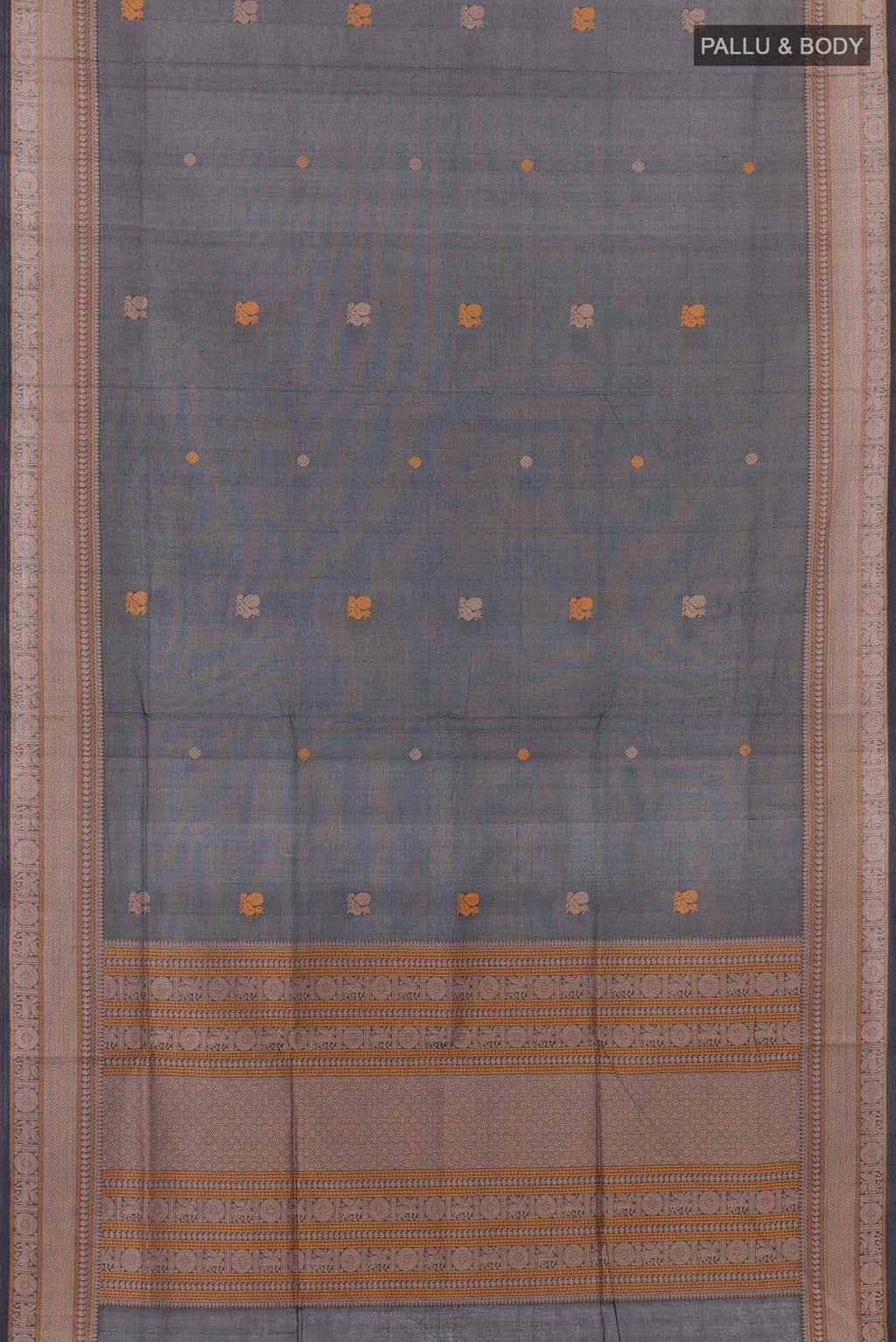 Dark Blue Coimbatore Cotton Saree