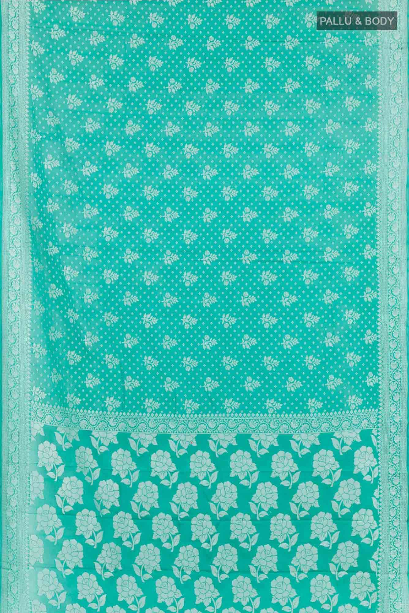Green Georgette Saree