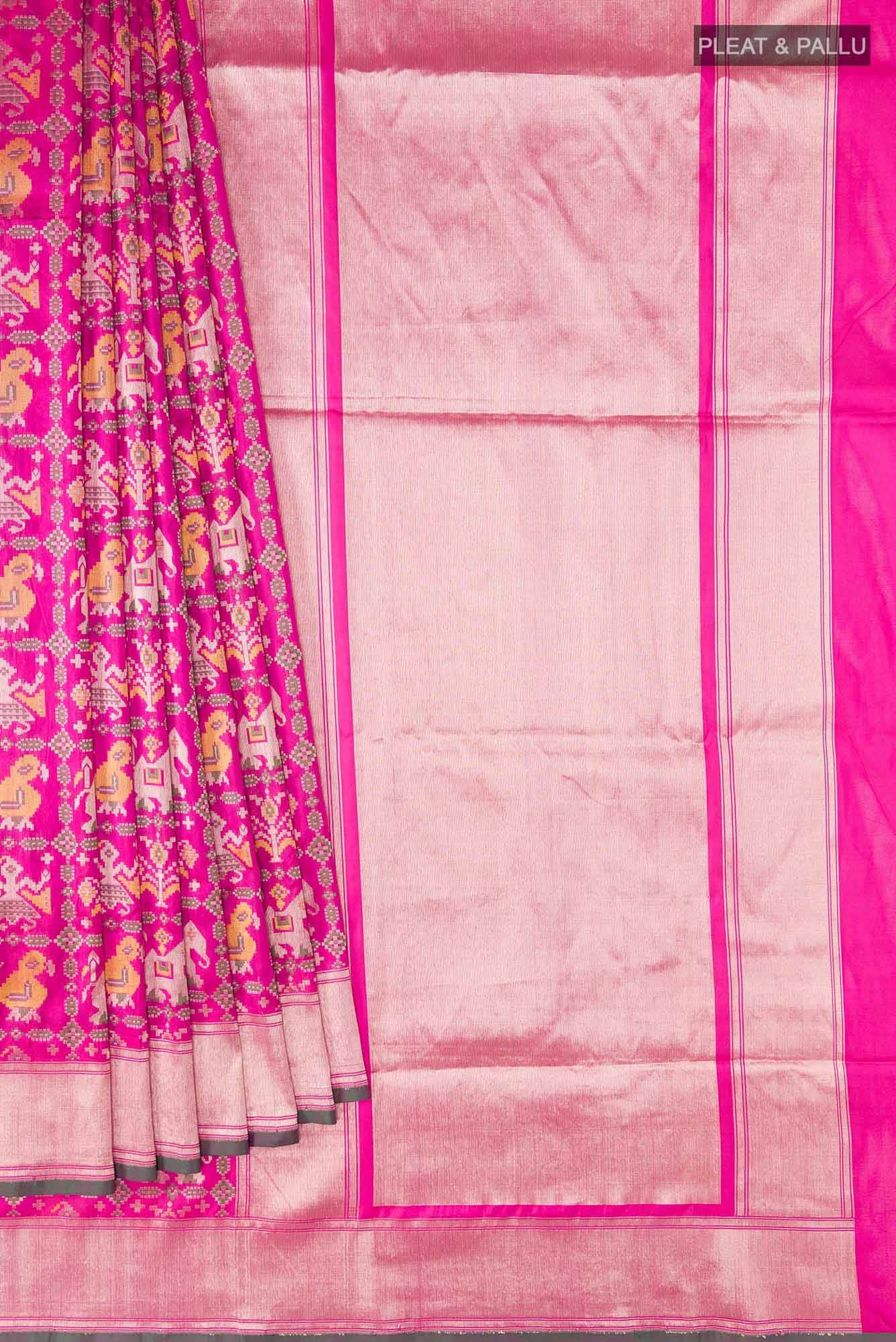 Pink Banarasi Silk Saree