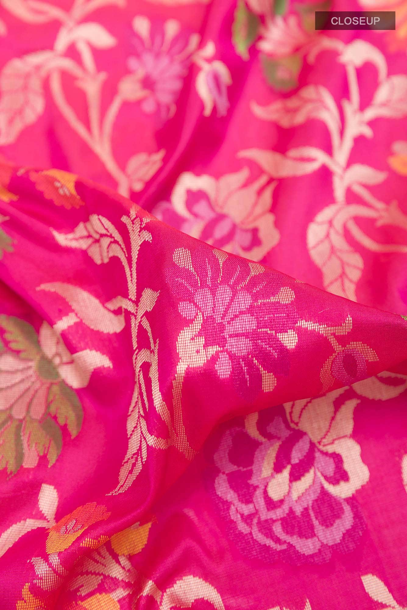 Pink Banarasi Saree