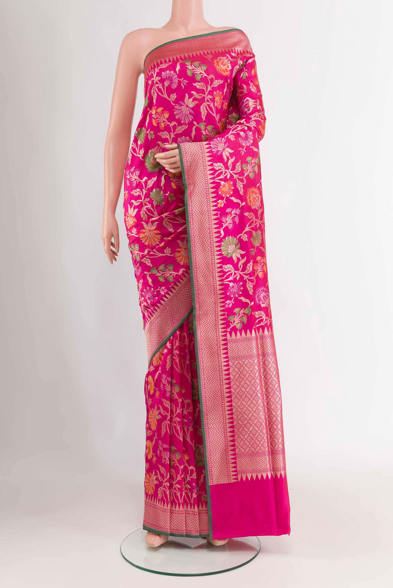 Pink Banarasi Saree