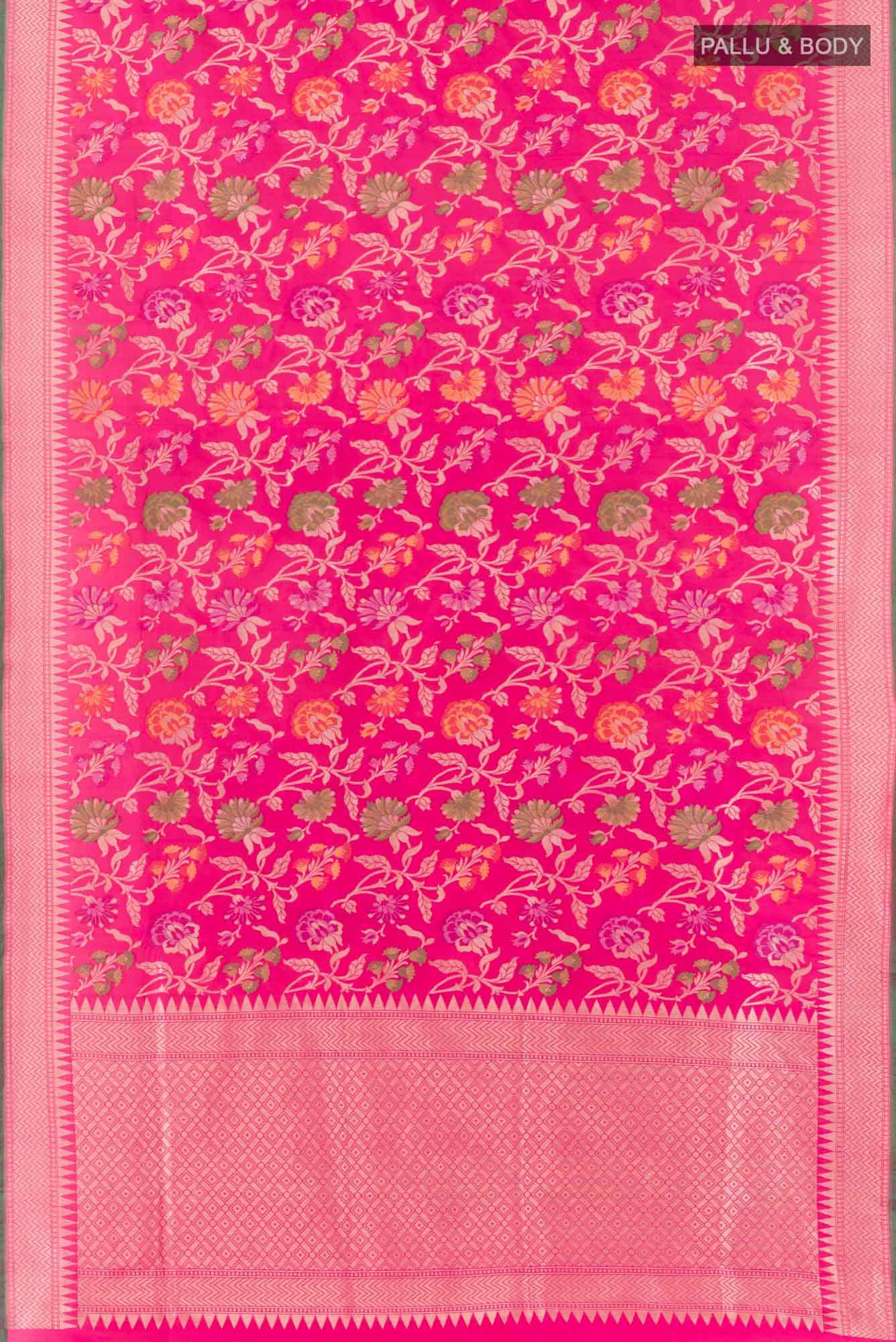 Pink Banarasi Saree
