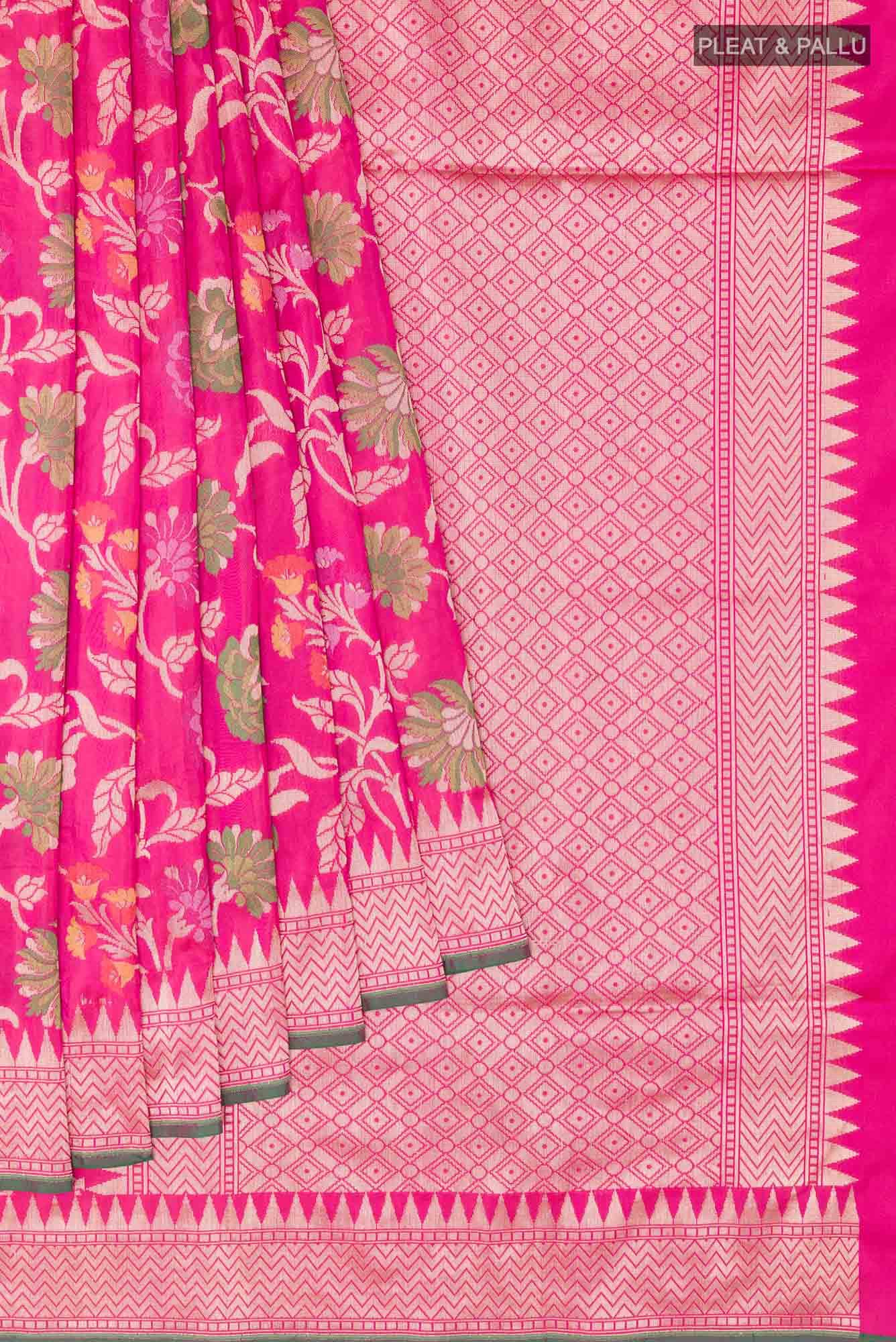 Pink Banarasi Saree