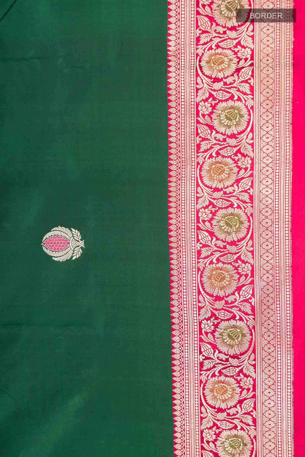 Green Banarasi Katan Silk Saree