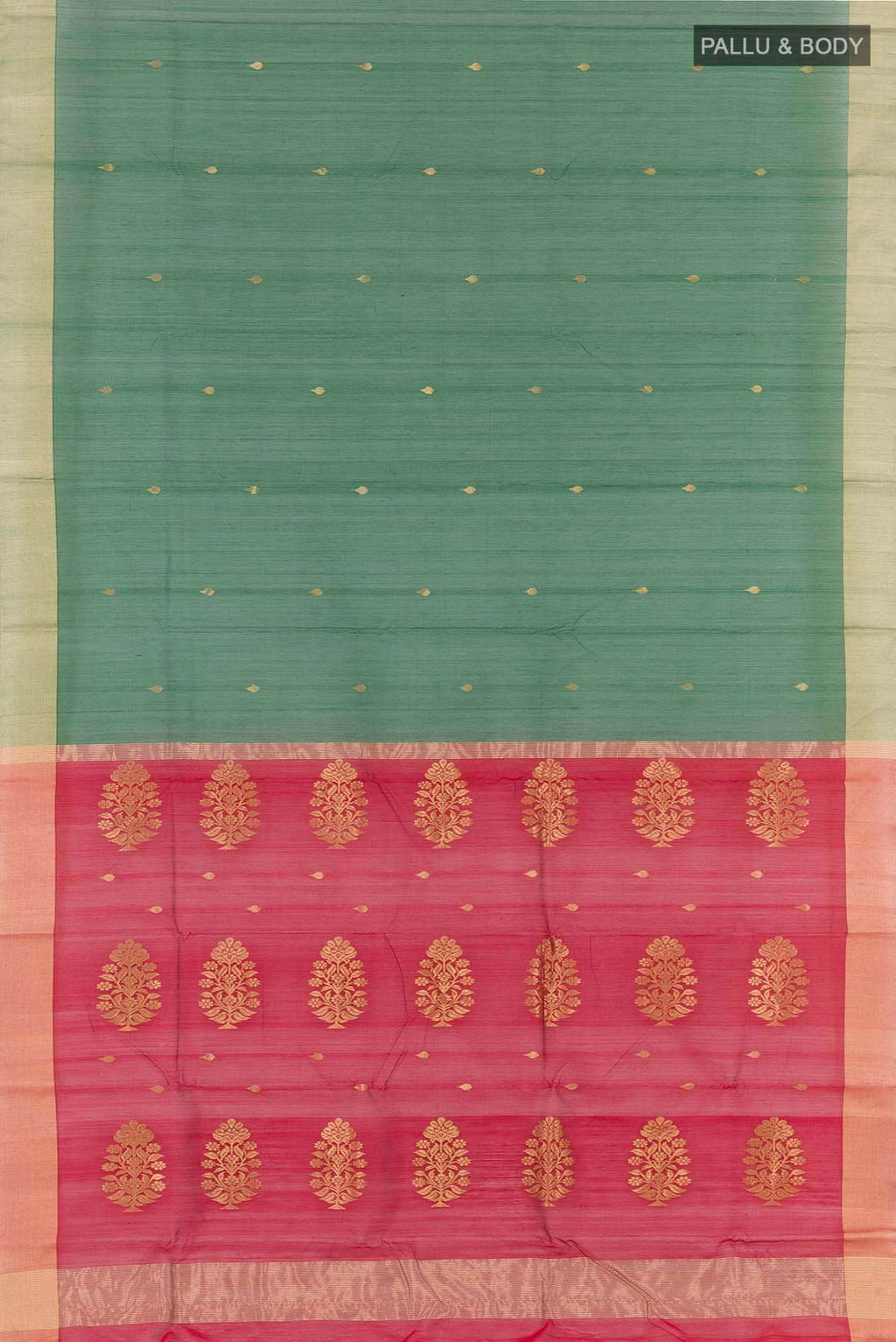 Maroon Blended Chanderi Silk Cotton Saree