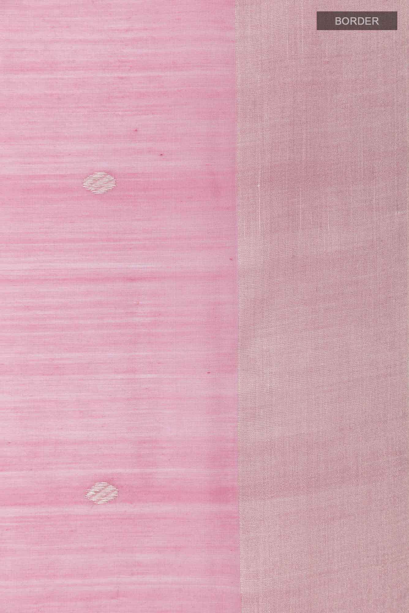 Pink Blended Chanderi Silk Cotton Saree