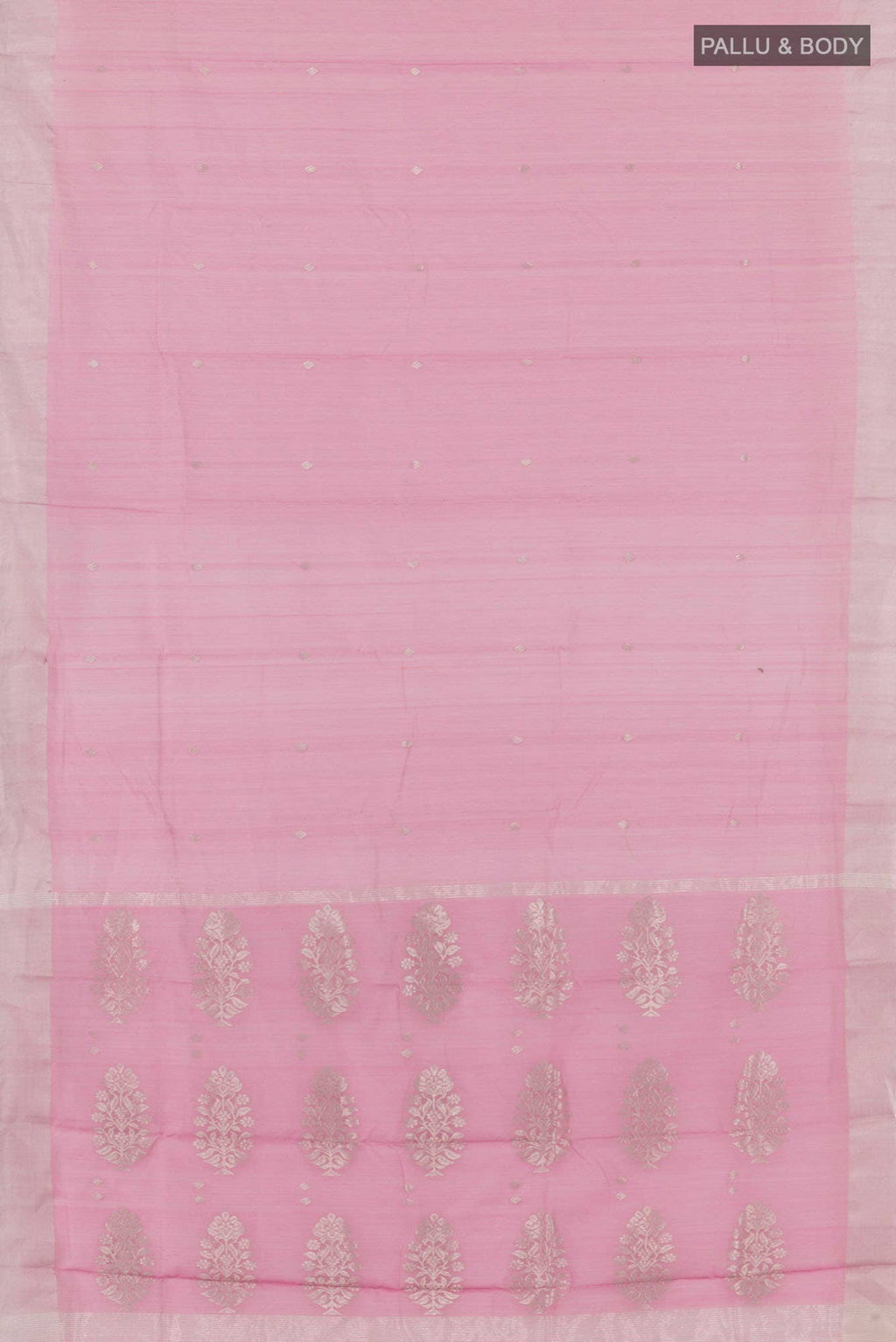 Pink Blended Chanderi Silk Cotton Saree