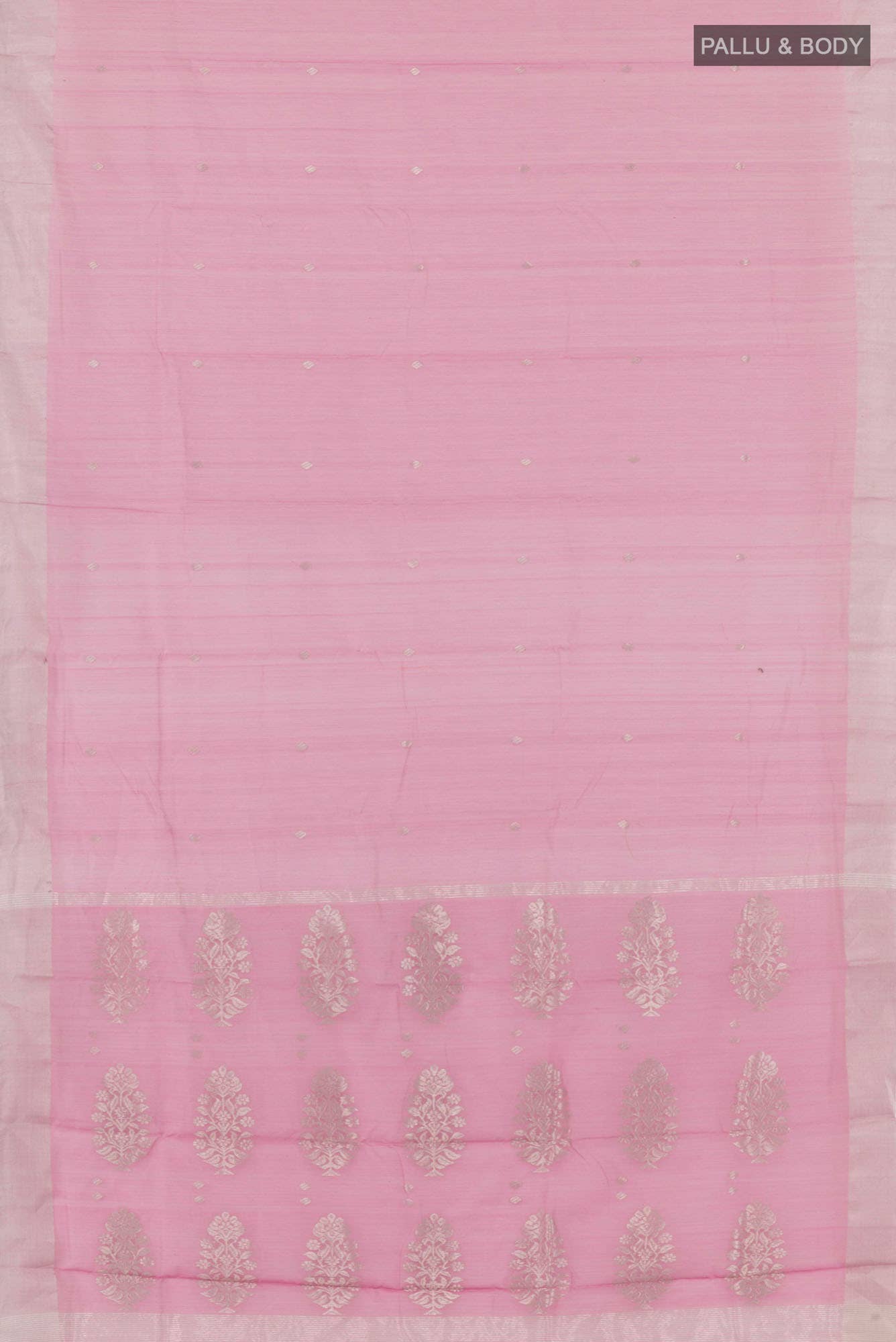 Pink Blended Chanderi Silk Cotton Saree