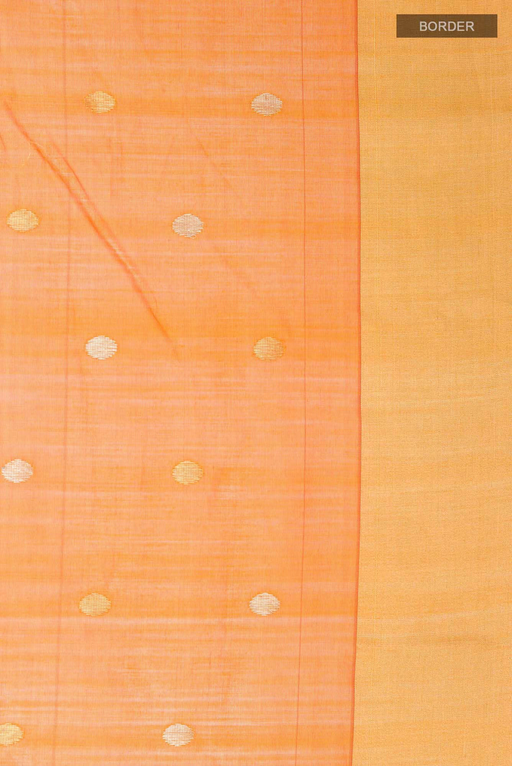 Orange Blended Chanderi Silk Cotton Saree