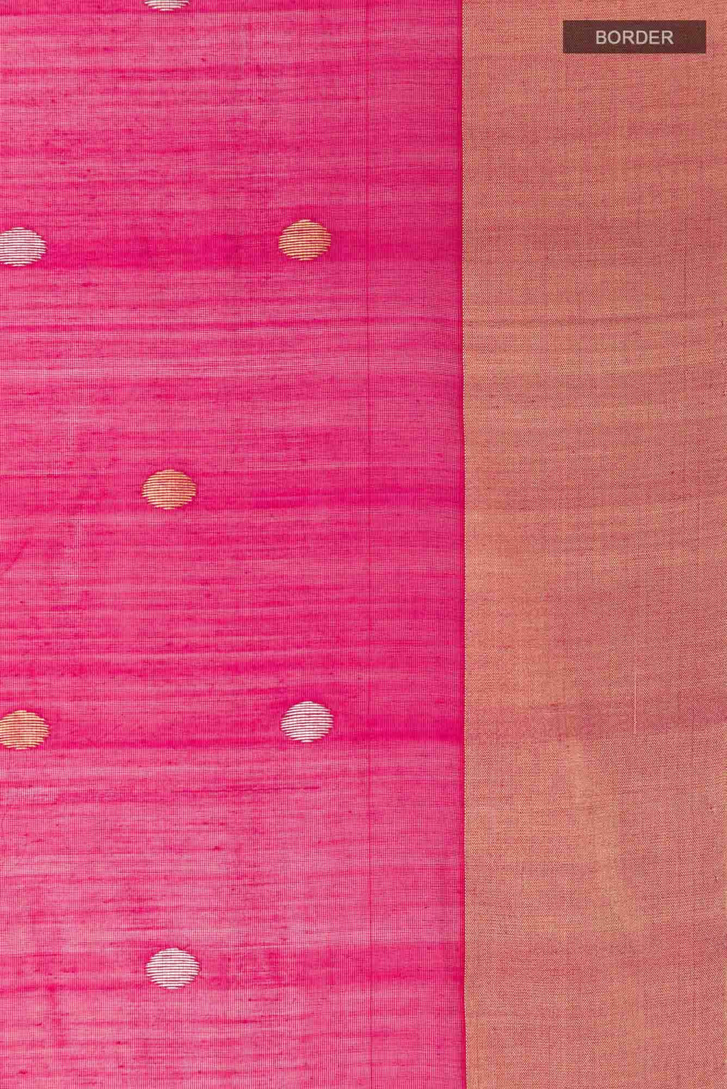 Rani Pink Blended Chanderi Silk Cotton Saree