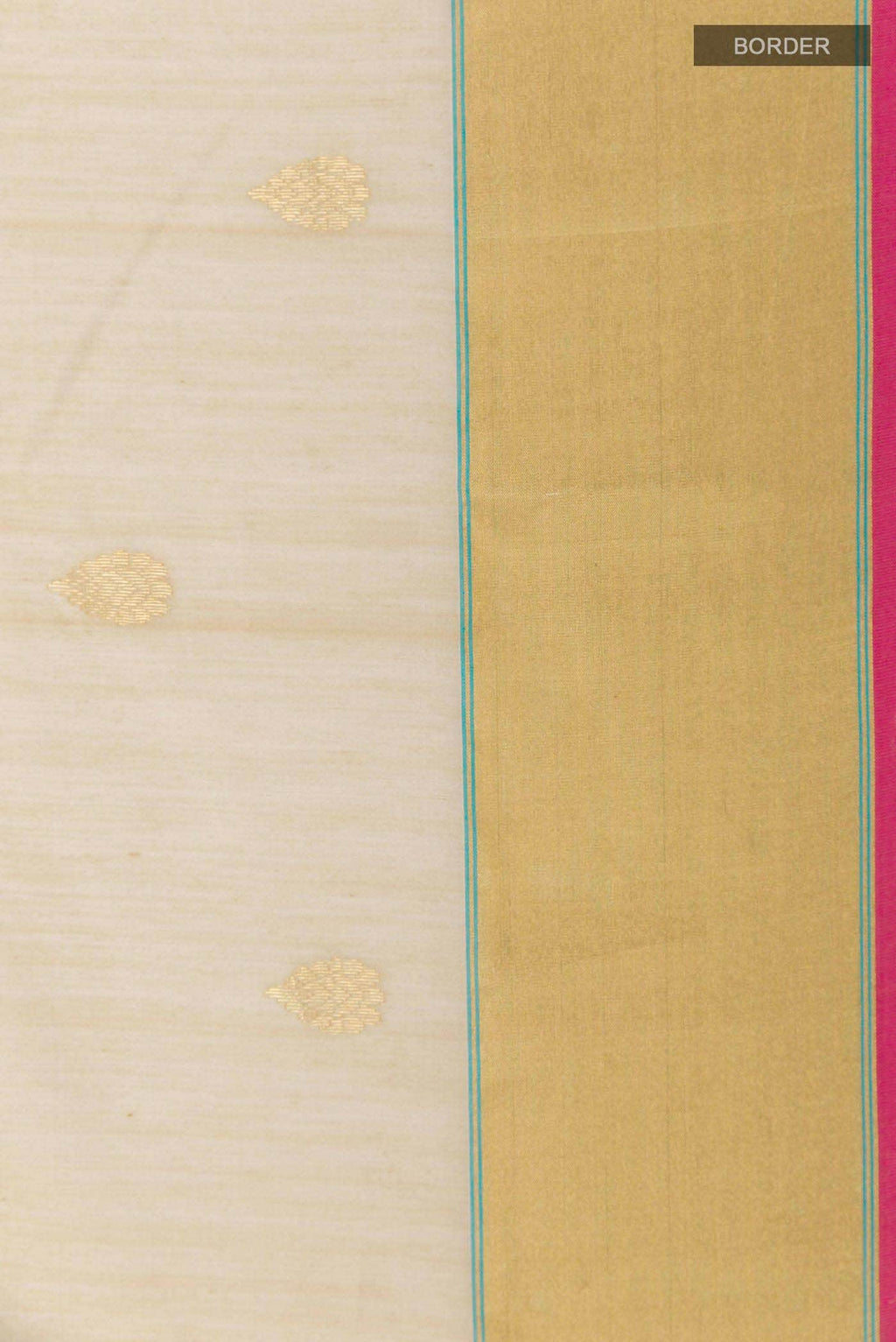 Beige Blended Chanderi Silk Cotton Saree
