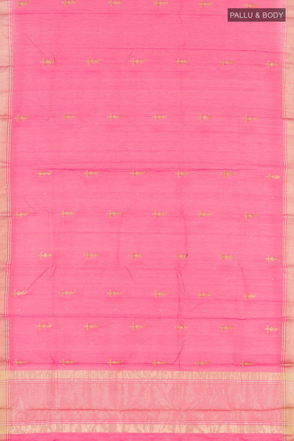 Rani Pink Blended Chanderi Silk Cotton Saree
