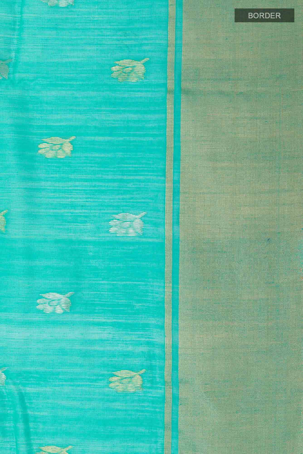 Sea Green Blended Chanderi Silk Cotton Saree