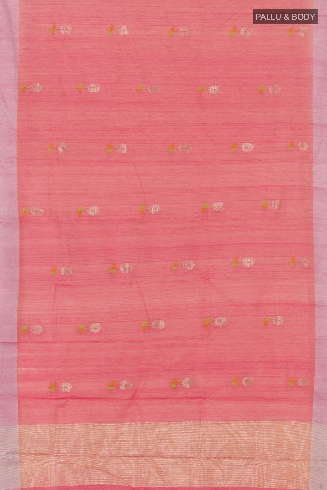 Pink Blended Chanderi Silk Cotton Saree