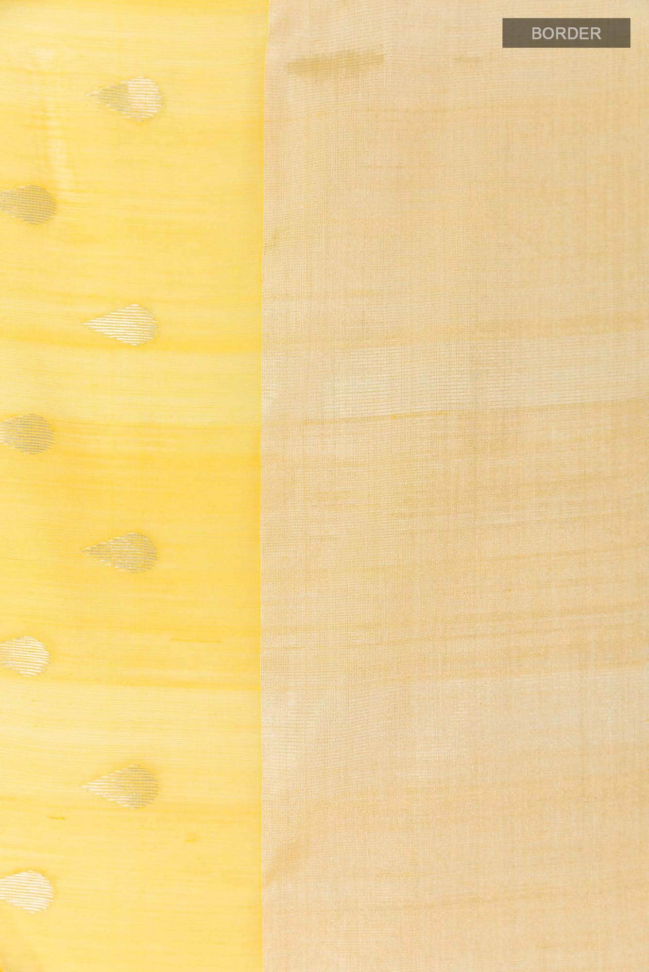 Yellow Blended Chanderi Silk Cotton Saree