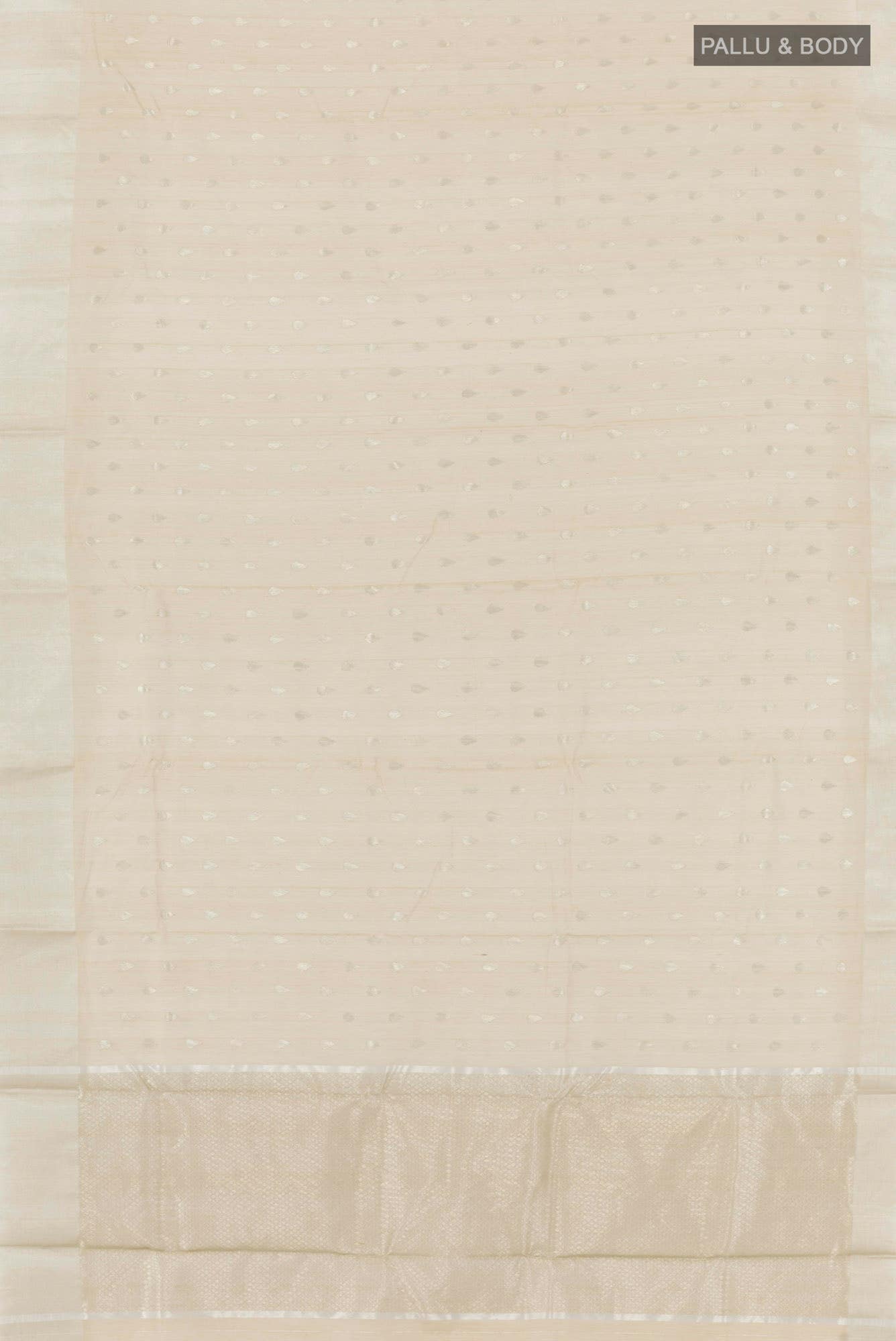 Dark Beige Blended Chanderi Silk Cotton Saree