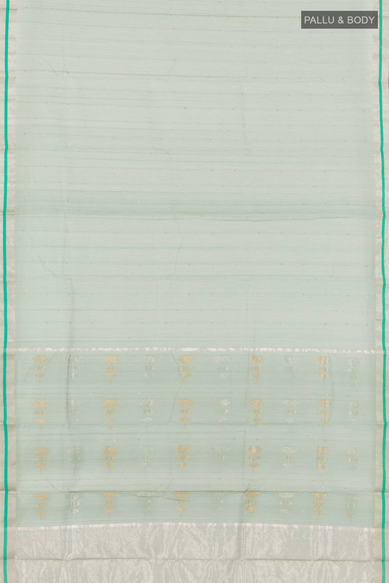 Mint Green Blended Chanderi Silk Cotton Saree