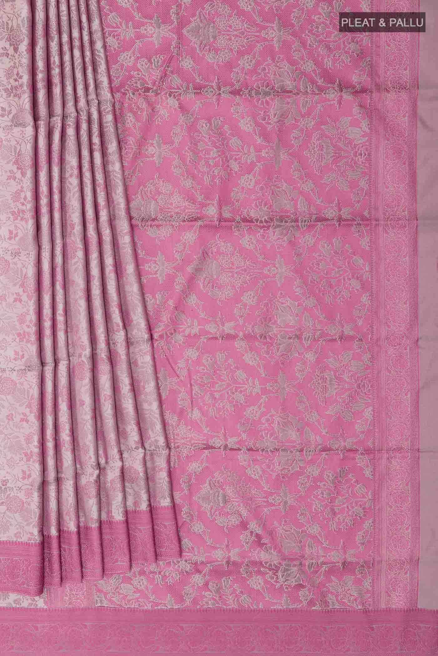 Grey Soft Silk Saree