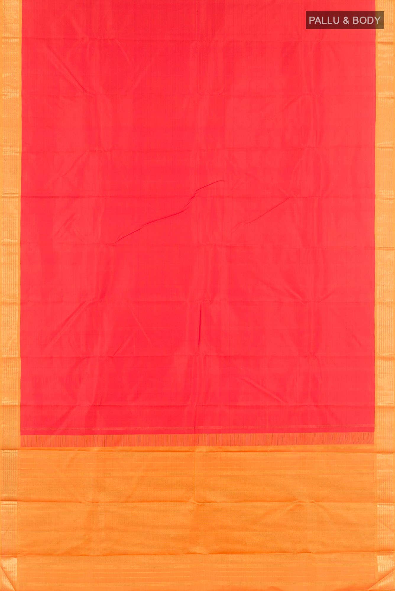 Orange Kanchipuram Silk Saree