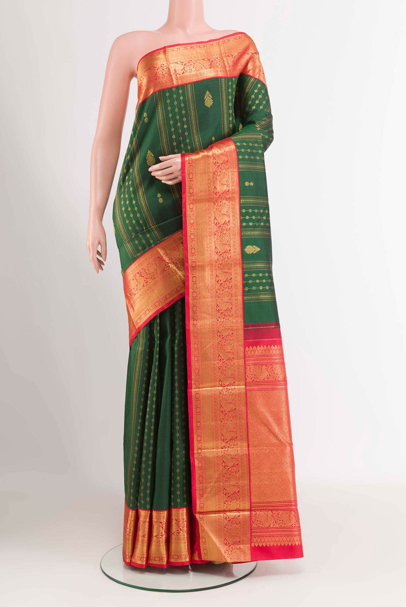 Green Kanchipuram Silk Saree