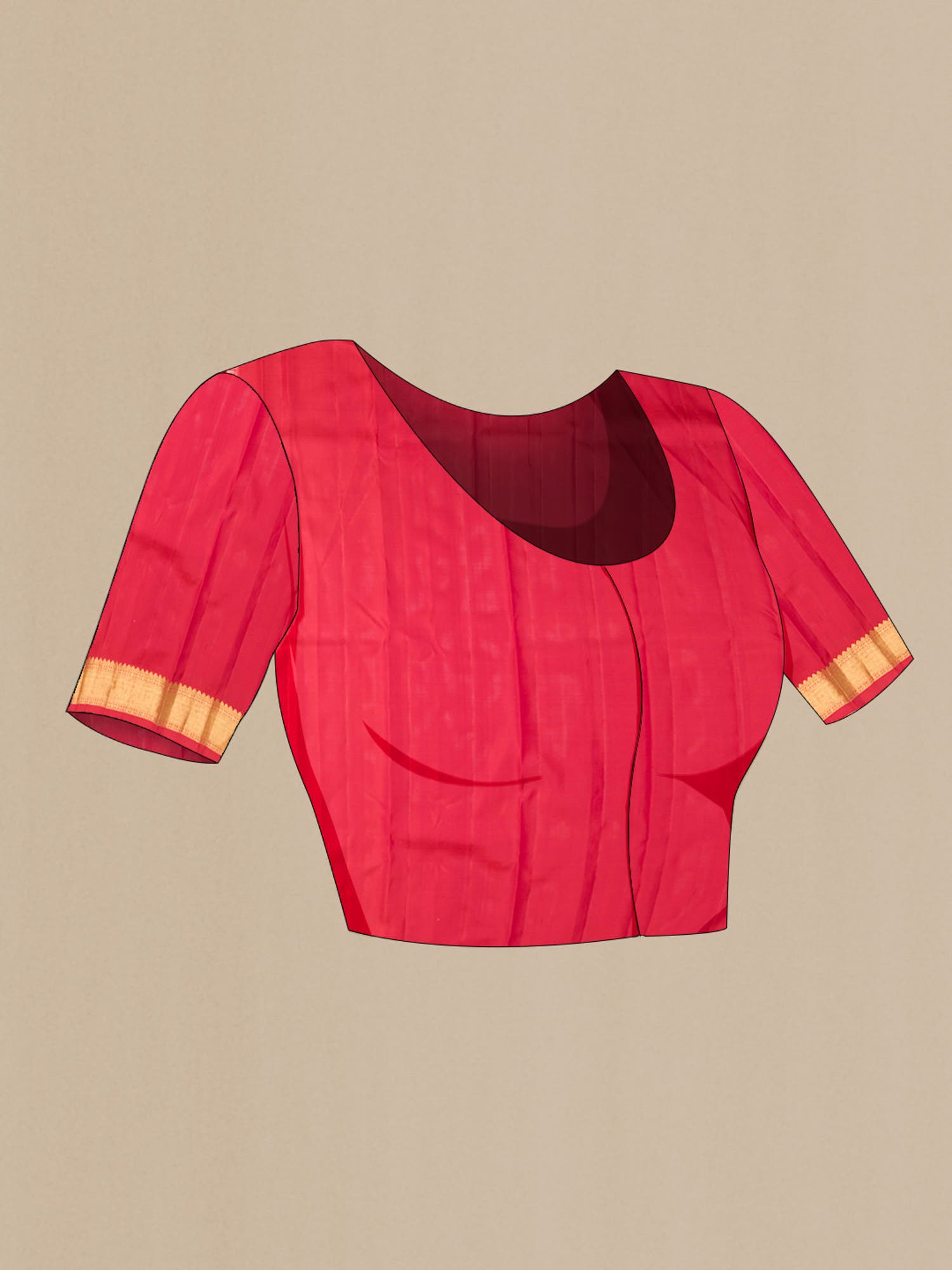 Red Kanchipuram Silk Saree