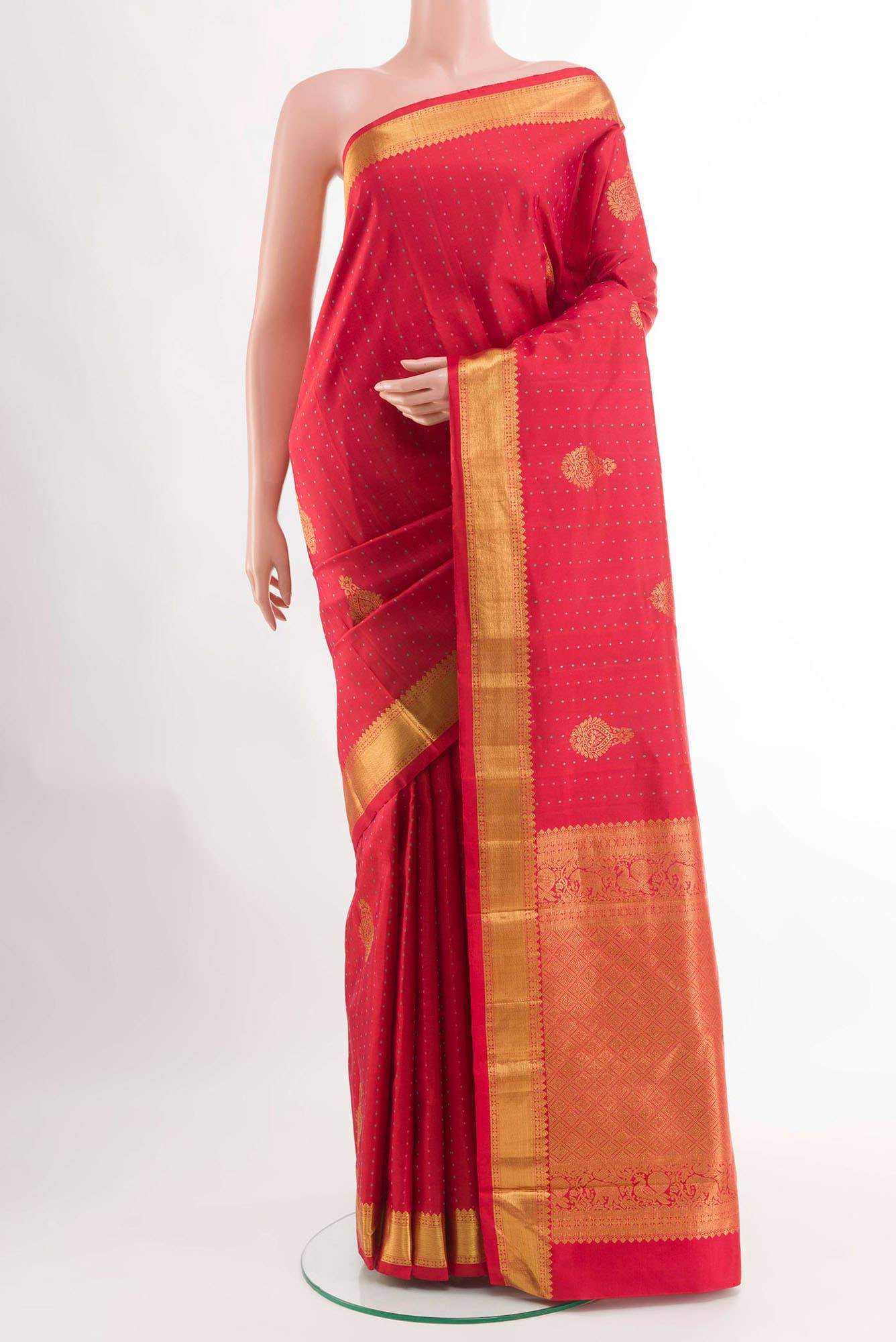 Red Kanchipuram Silk Saree