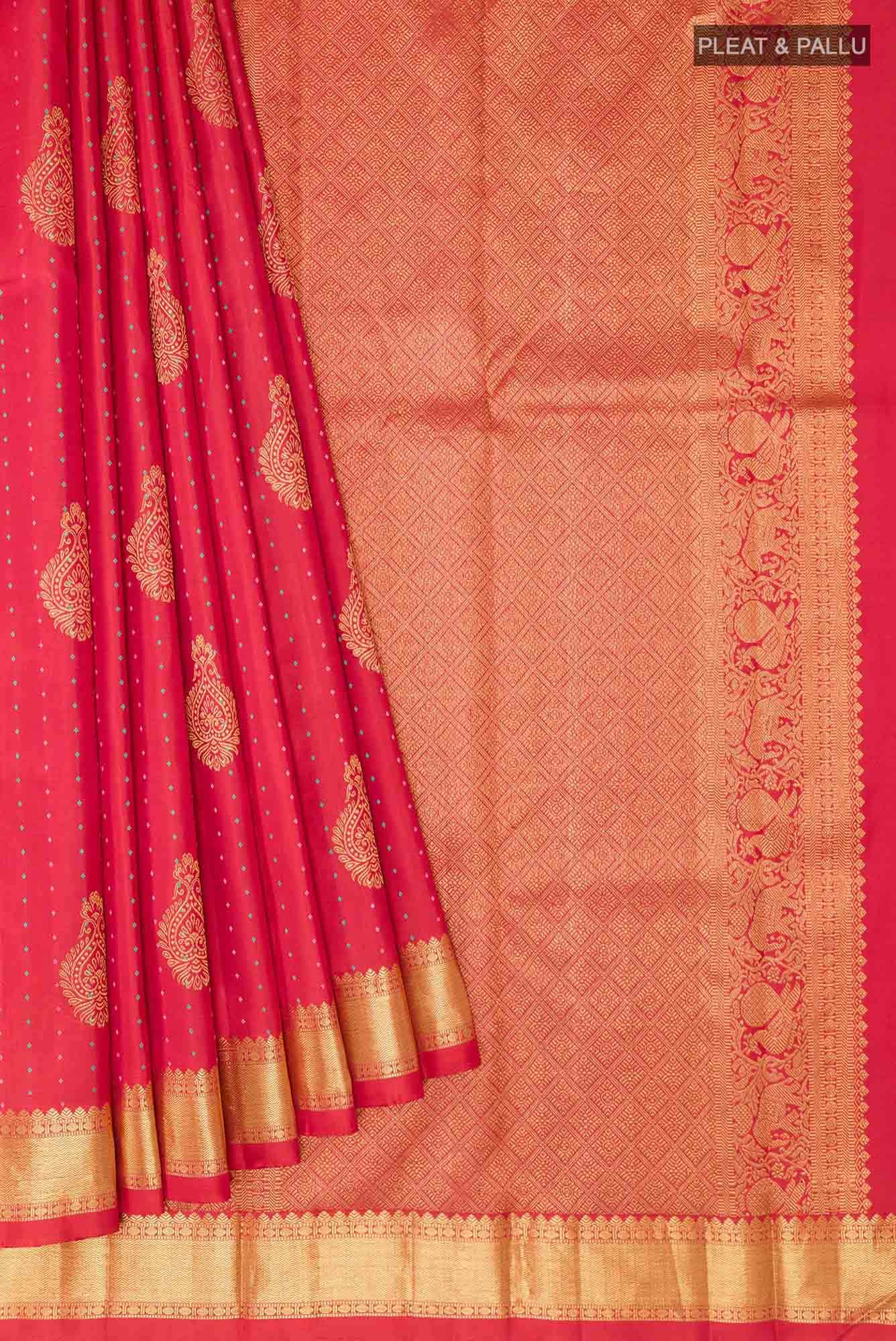 Red Kanchipuram Silk Saree