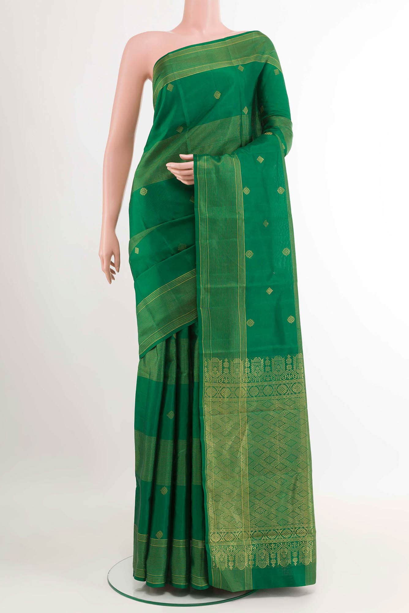 Green Kanchipuram Silk Saree