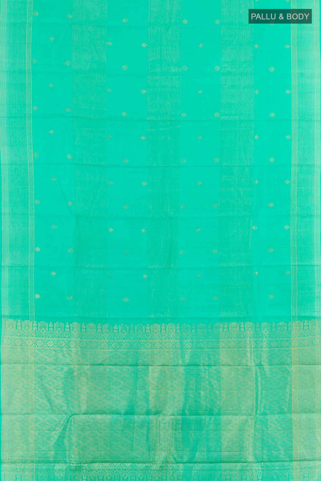 Sea Green Kanchipuram Silk Saree