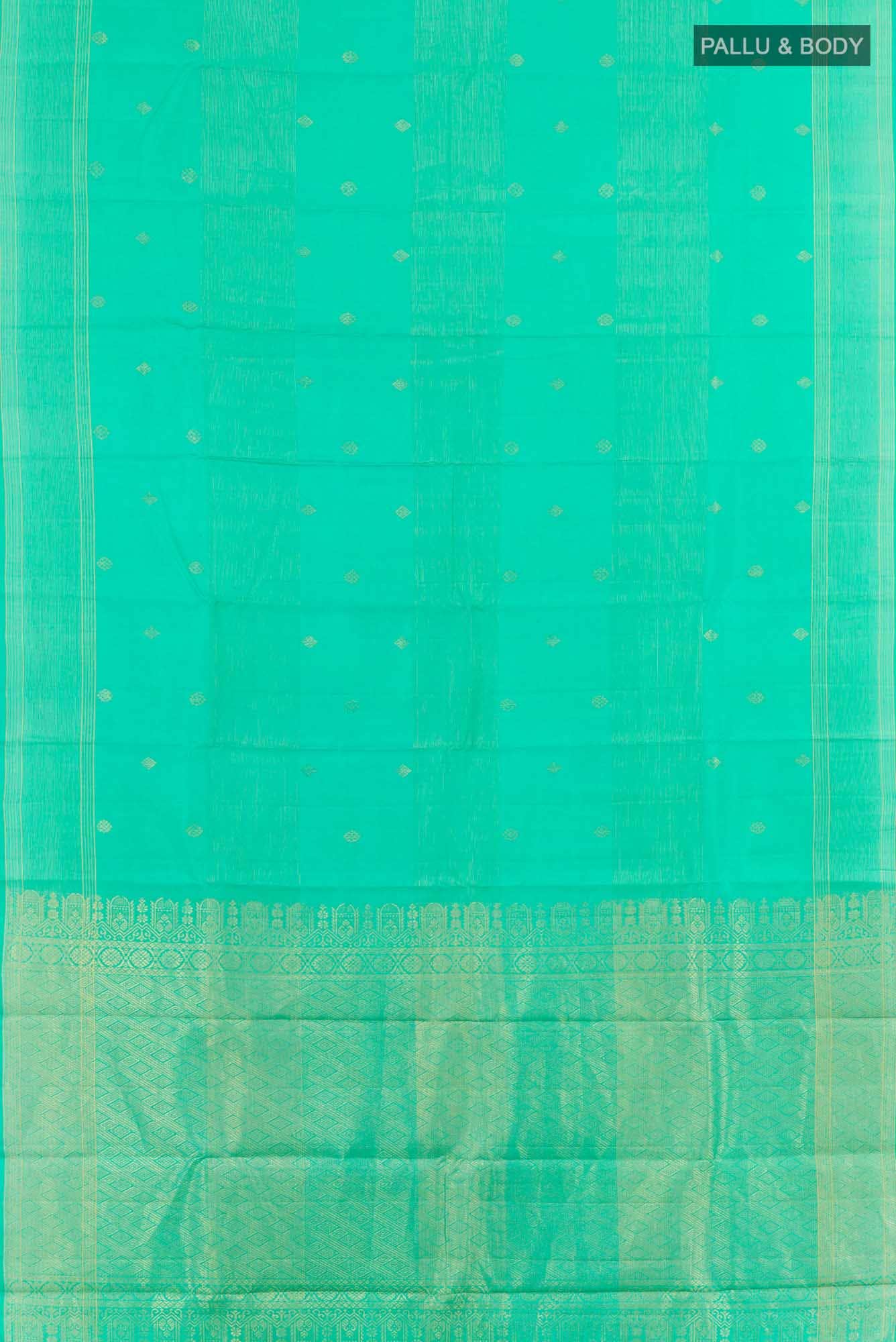 Sea Green Kanchipuram Silk Saree