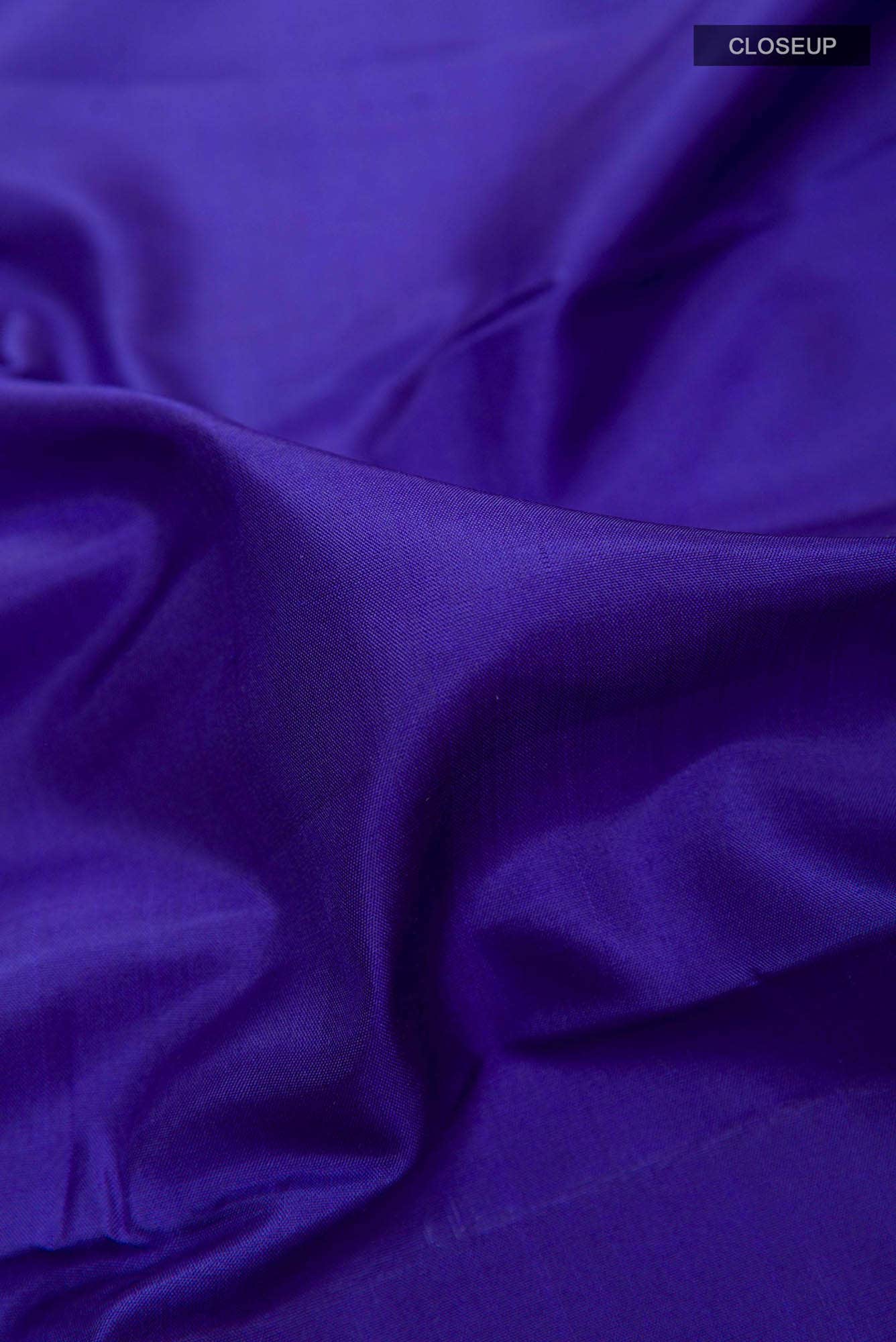 Dark Blue Kanchipuram Silk Saree