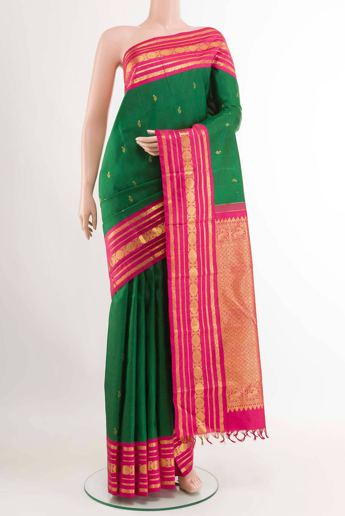 Green Kanchipuram Silk Saree