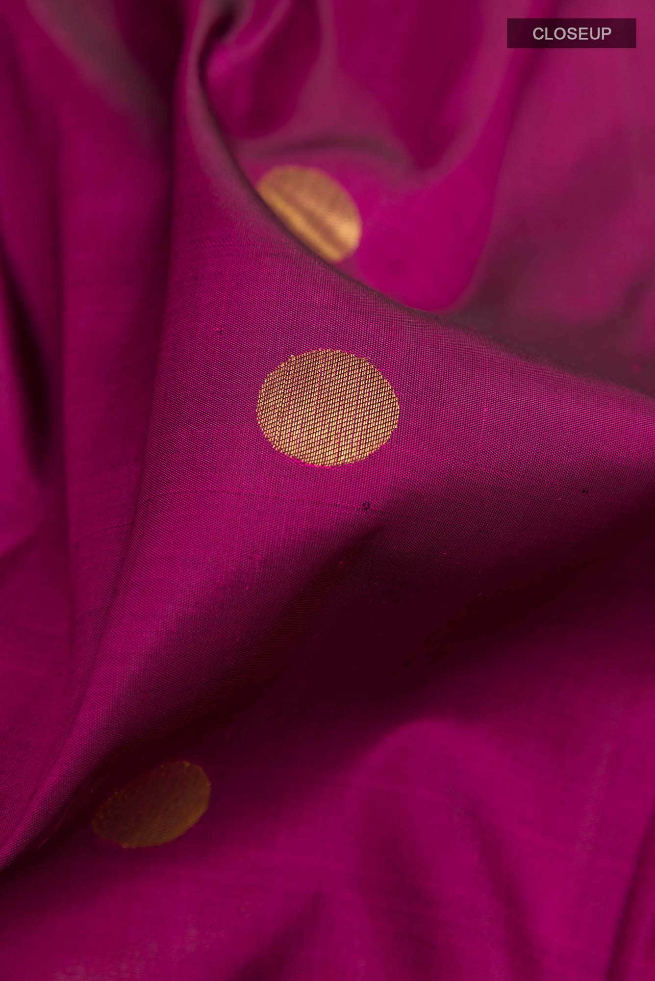 Purple Kanchipuram Silk Saree