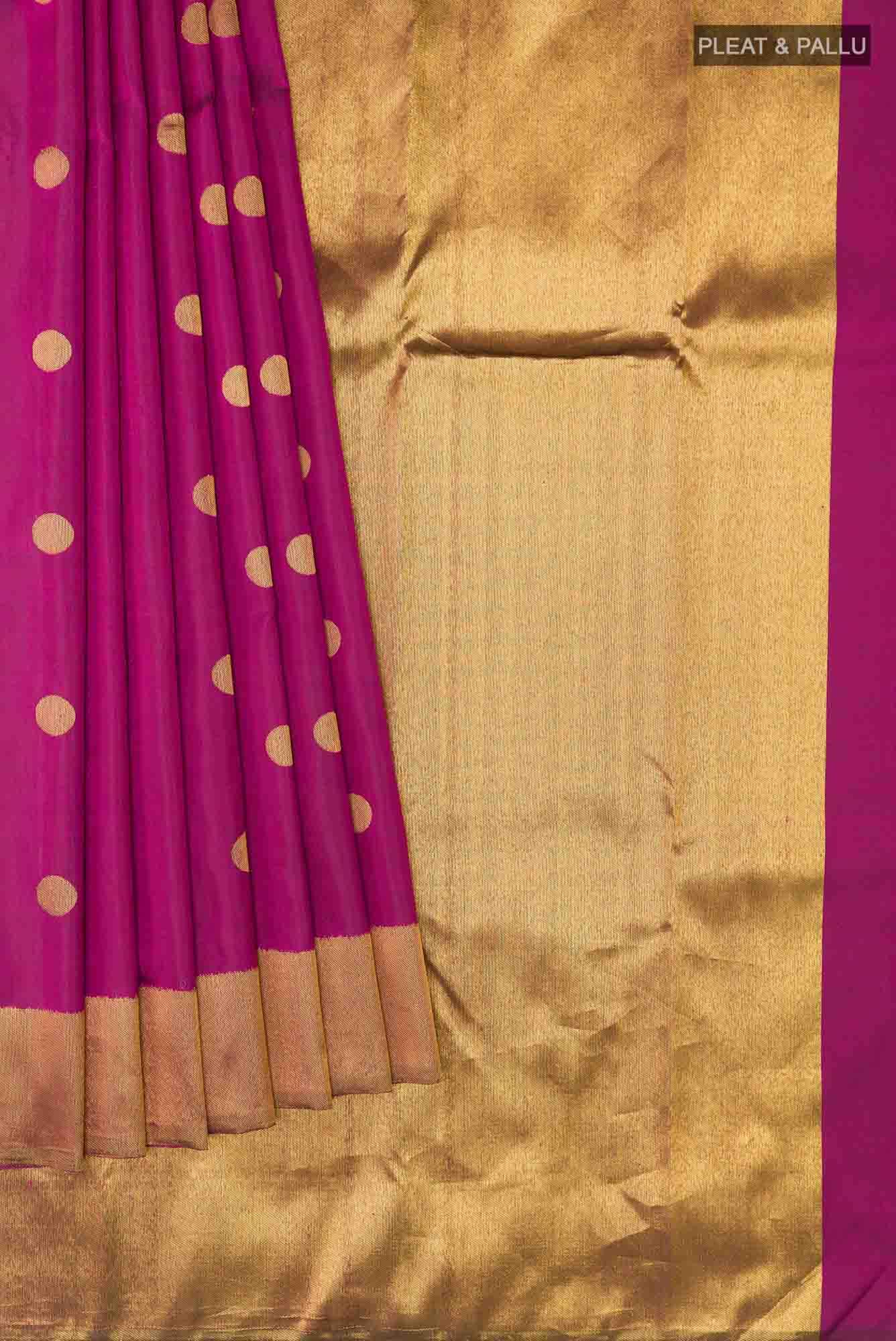 Purple Kanchipuram Silk Saree