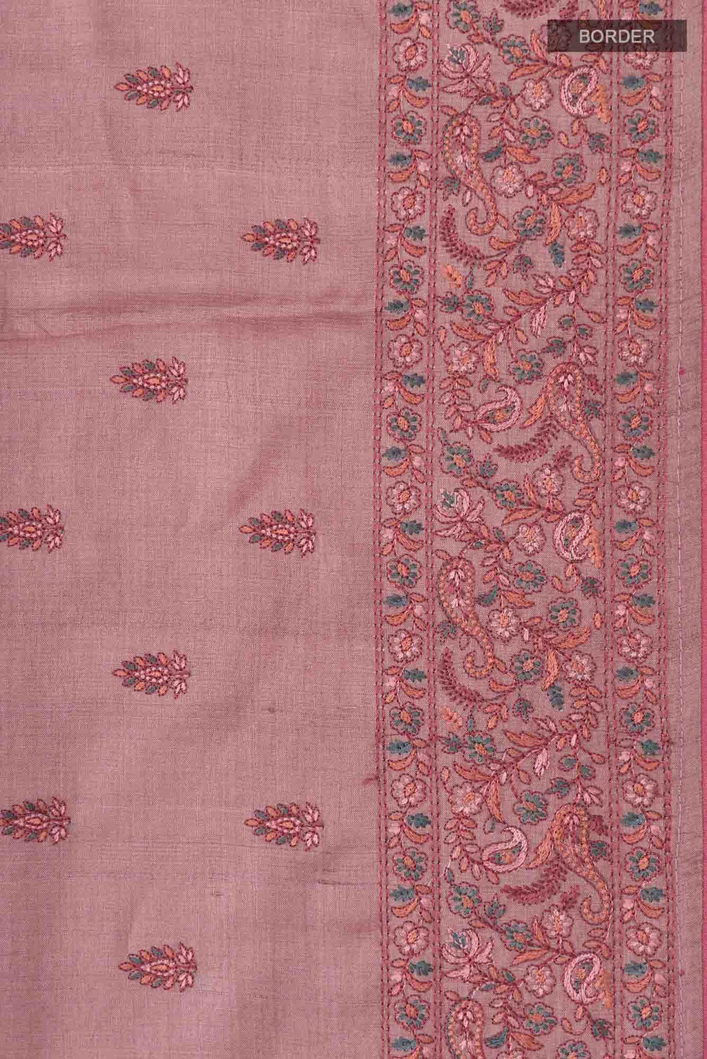 Mauve Bhagalpuri Tussar Silk Saree