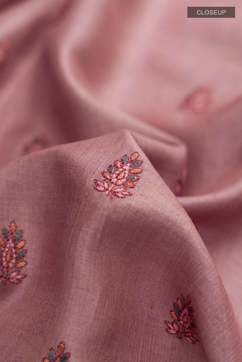 Mauve Bhagalpuri Tussar Silk Saree