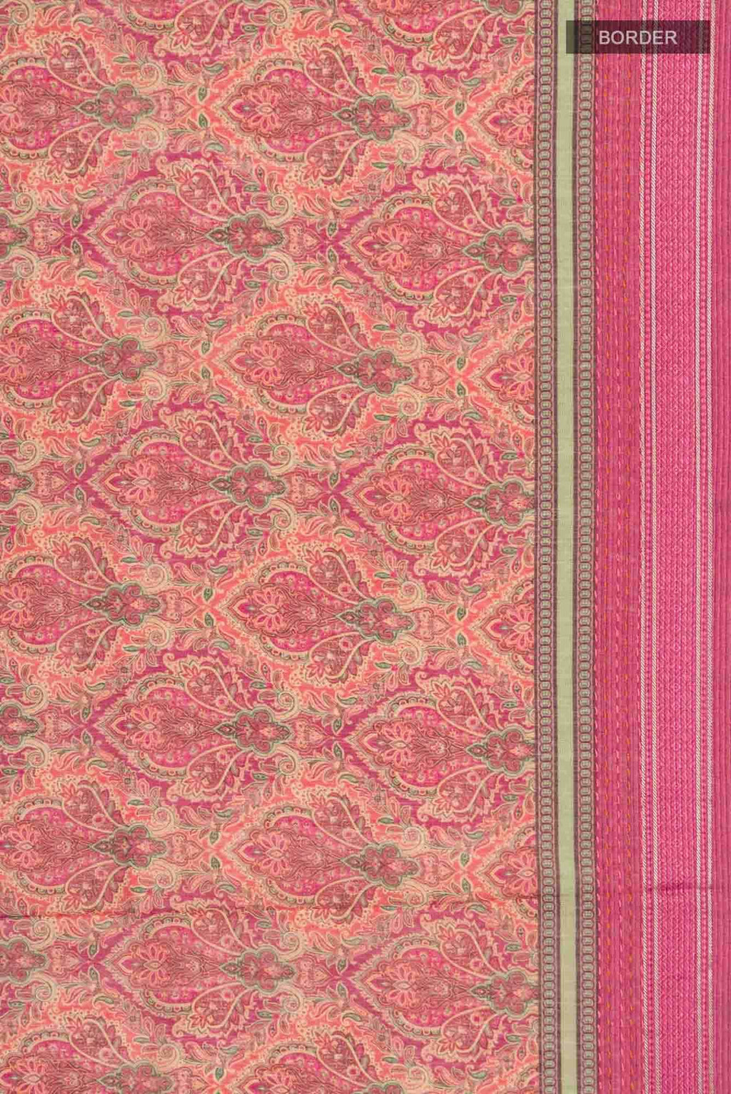 Pink Bhagalpuri Tussar Silk Saree