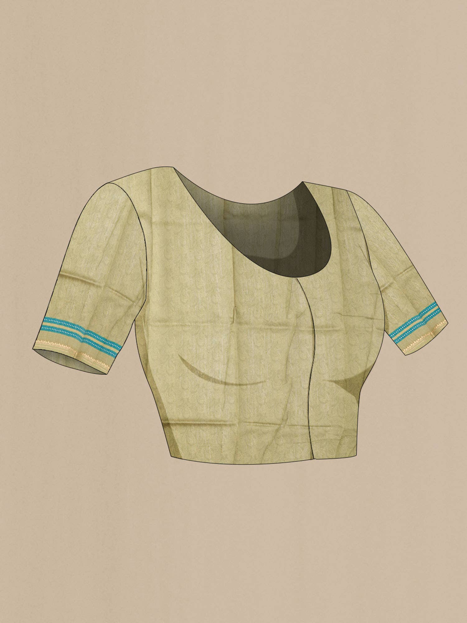 Sea Green Tussar Saree