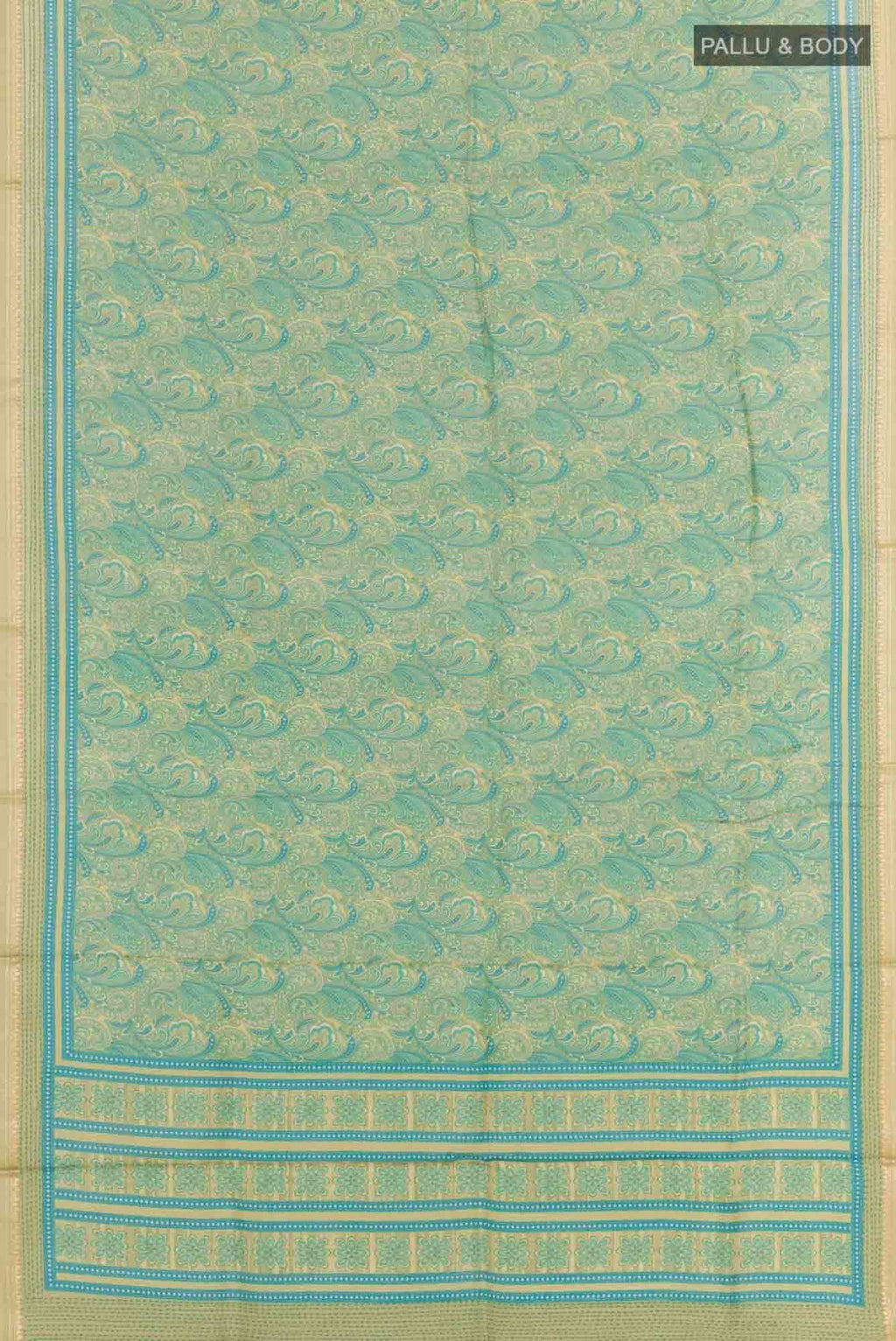 Sea Green Tussar Saree