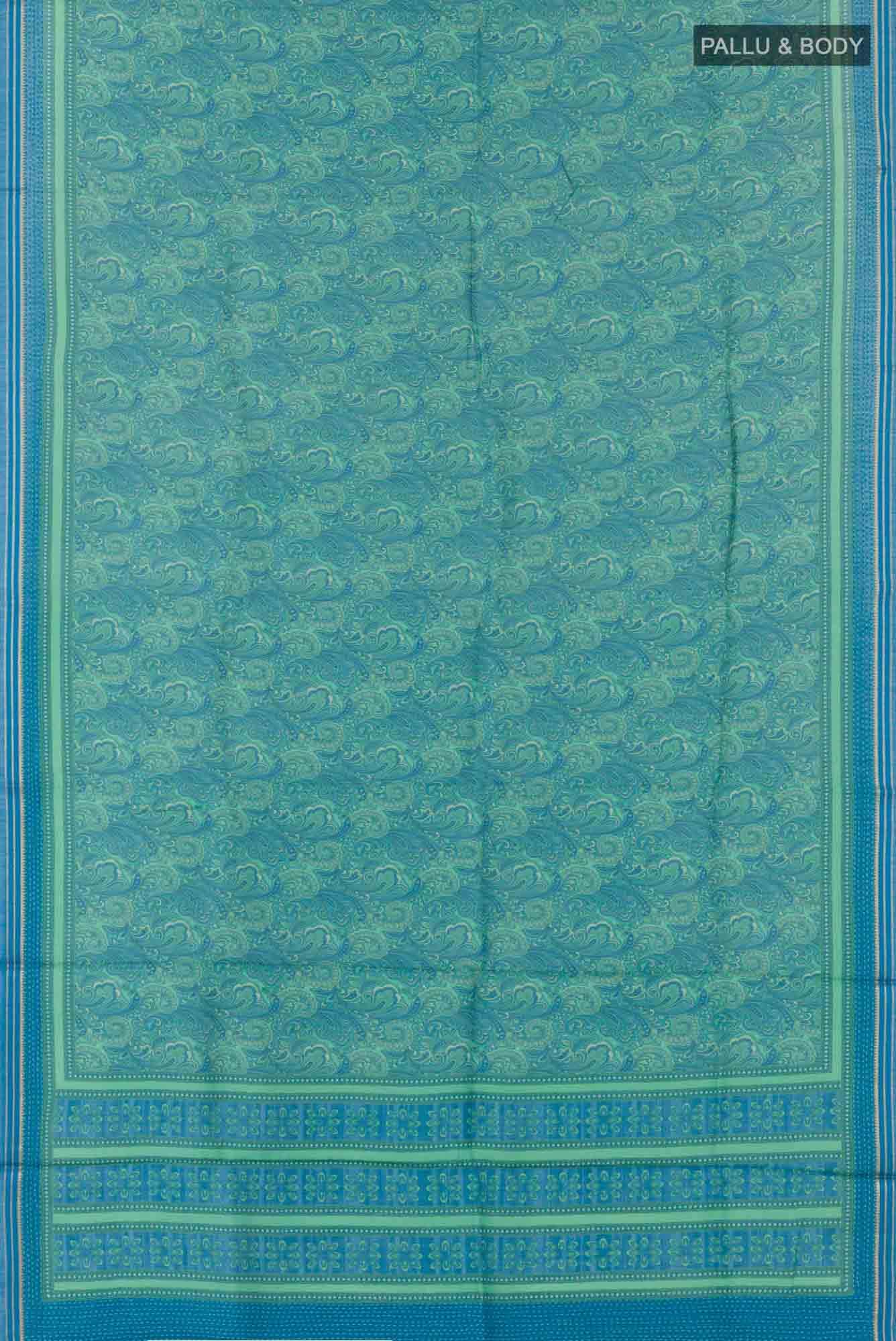 Sea Green Tussar Saree