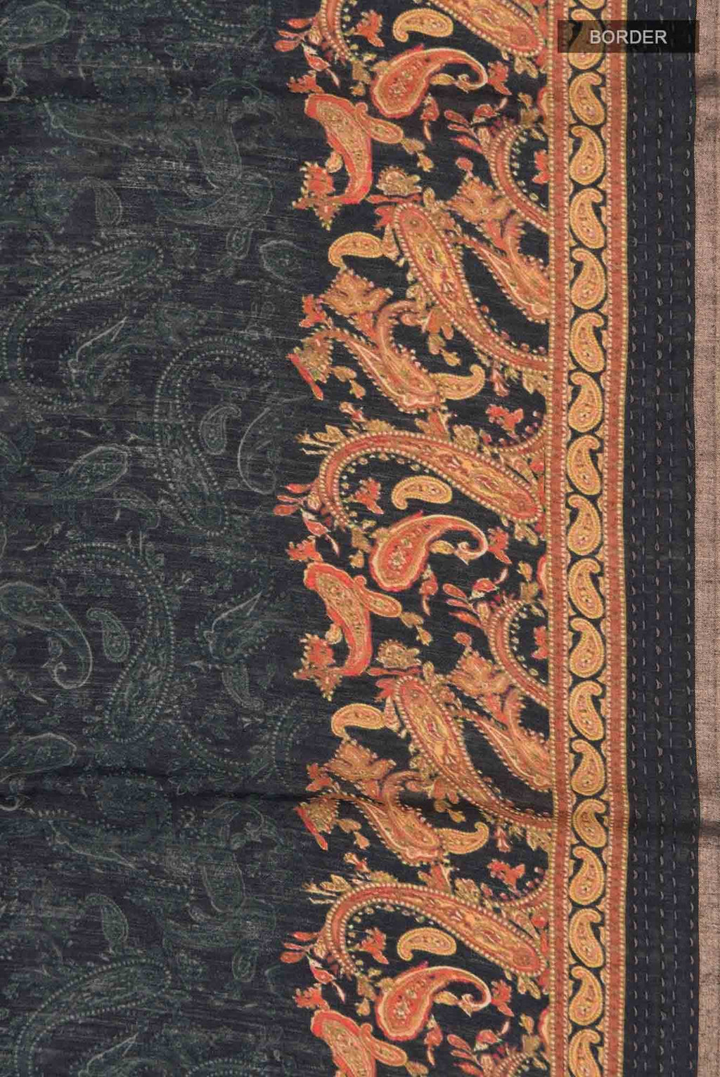 Blue Bhagalpuri Tussar Silk Saree
