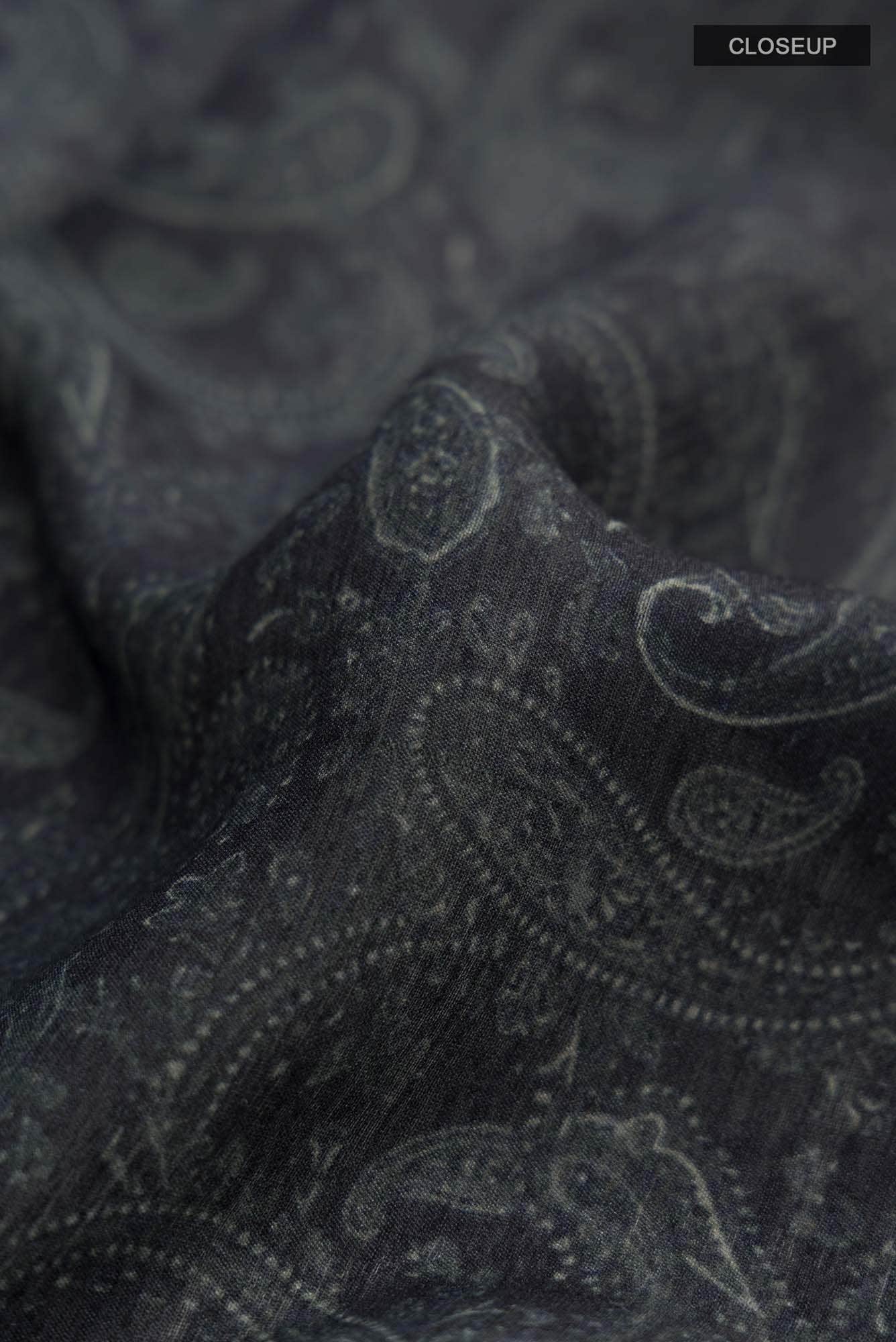 Blue Bhagalpuri Tussar Silk Saree