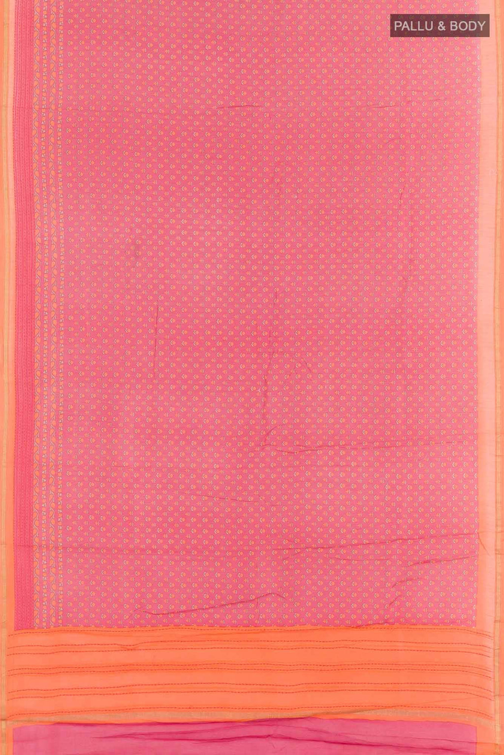 Pink Blended Maheshwari Silk Cotton Saree