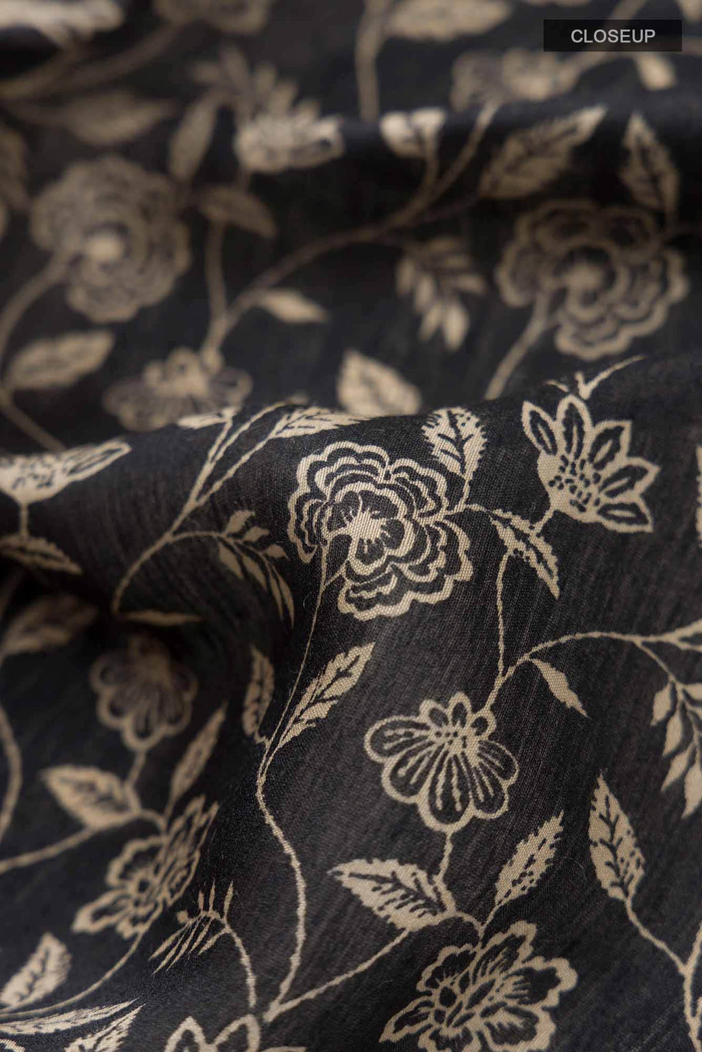Black Bhagalpuri Tussar Silk Saree