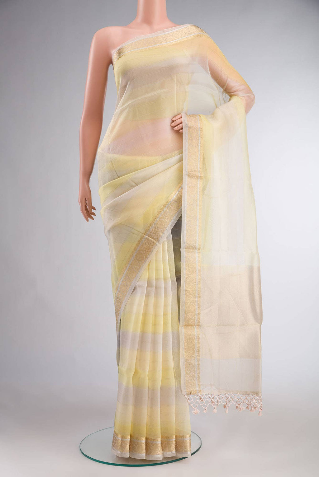 Multi Organza Silk Saree